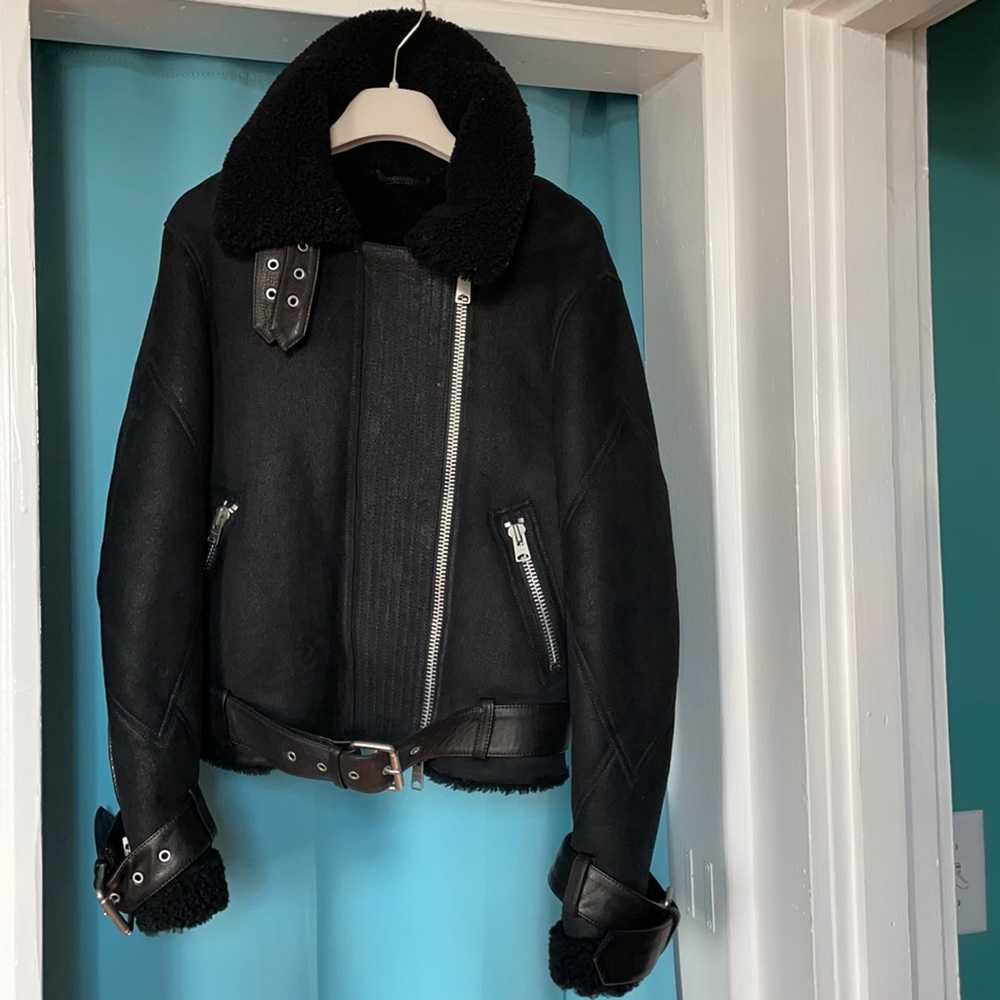Allsaints Howell Shearling Jacket - Picture 11 of 16
